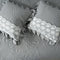 Imperial Lace & Frill Bedcover Set - Grey