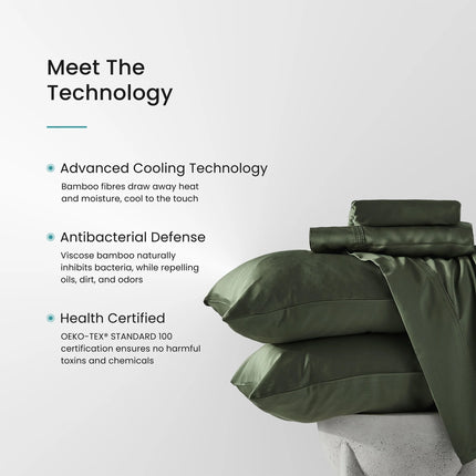 Iced Cooling Sheet Set - Olive