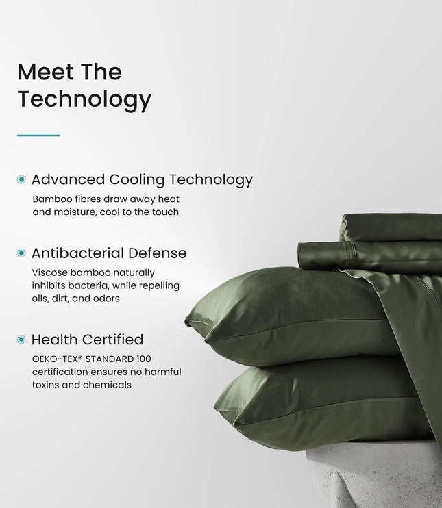Iced Cooling Sheet Set - Olive