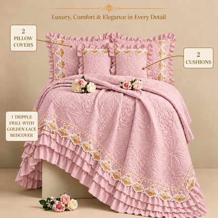 Luxury Bedding Set - Light Pink