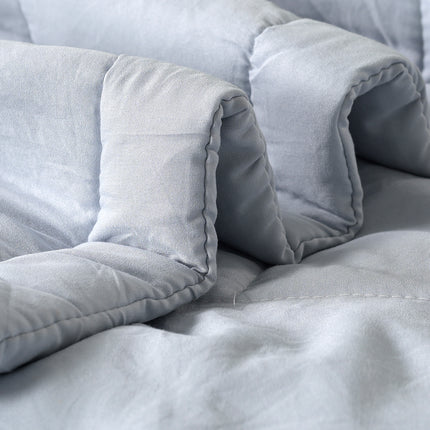 Jacquard Quilted Comforter - Light Blue