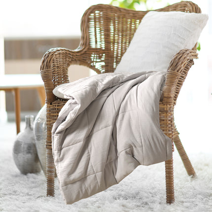 Jacquard Quilted Comforter - Ash