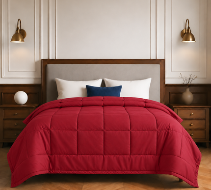 Jacquard Quilted Comforter - Mulberry