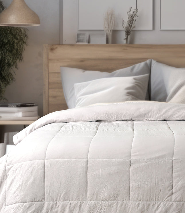 Jacquard Quilted Comforter - Ash