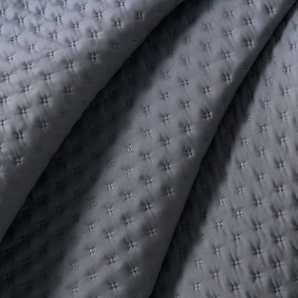 Luxe AC Bedcover With 2 Pillow Covers & 2 Cushions with Filling inside - Denim Blue