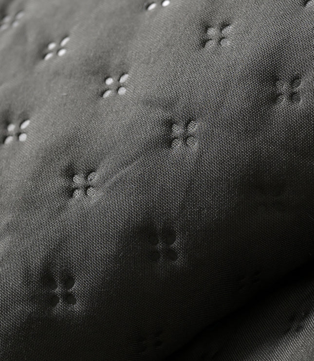 Luxe AC Bedcover With 2 Pillow Covers & 2 Cushions with Filling inside - Dark Grey