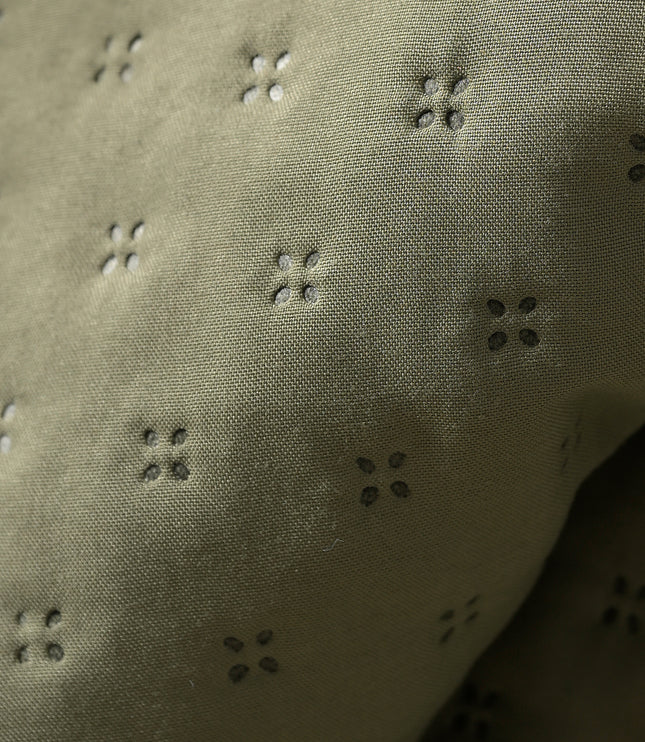 Luxe AC Bedcover With 2 Pillow Covers & 2 Cushions with Filling inside - Olive