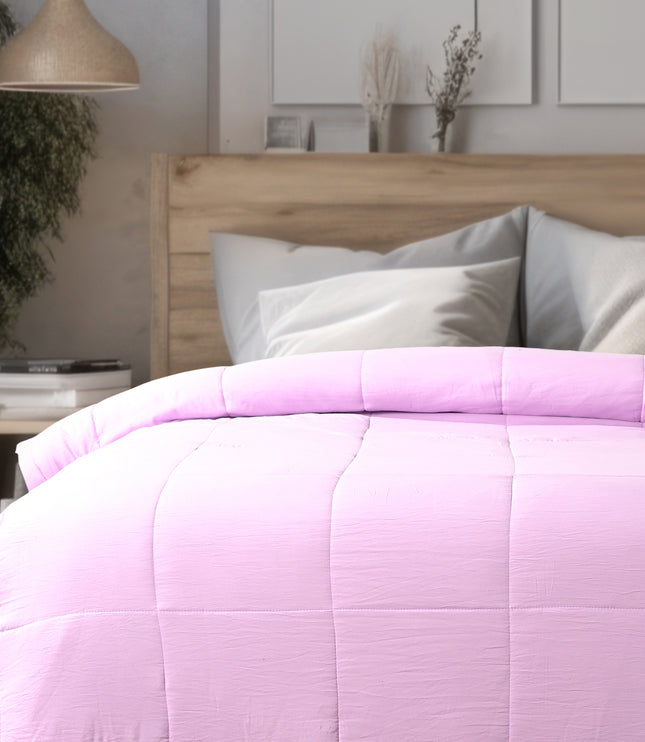 Jacquard Quilted Comforter - Lilac