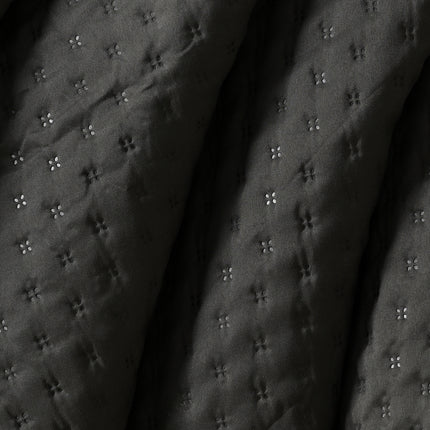 Luxe AC Bedcover With 2 Pillow Covers & 2 Cushions with Filling inside - Dark Grey
