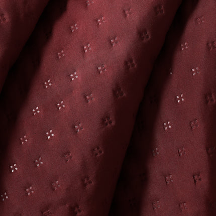 Luxe AC Bedcover With 2 Pillow Covers & 2 Cushions with Filling inside - Maroon