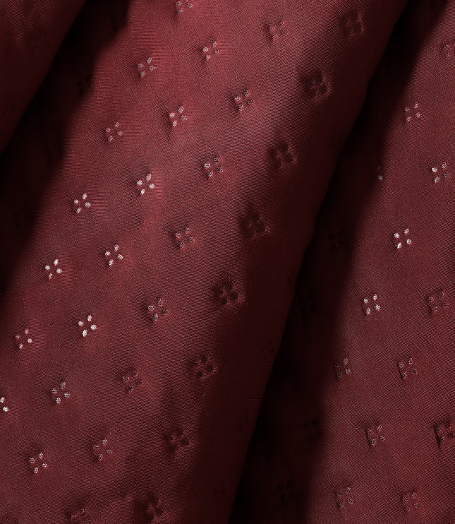 Luxe AC Bedcover With 2 Pillow Covers & 2 Cushions with Filling inside - Maroon