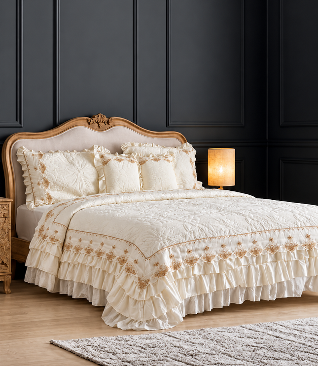 Luxury Bedding Set - Ivory