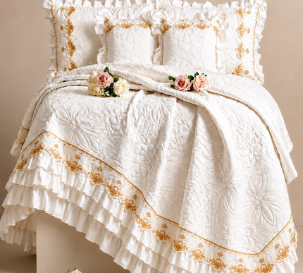 Luxury Bedding Set - Ivory