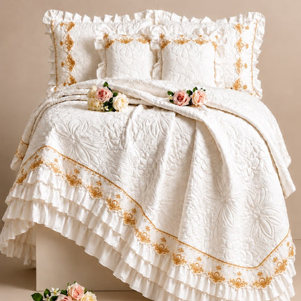 Luxury Bedding Set - Ivory