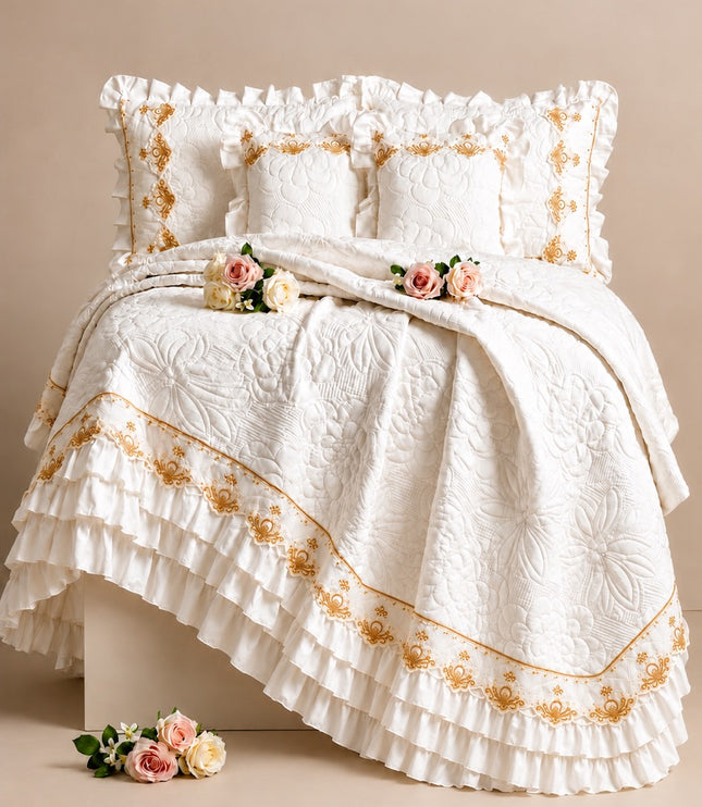 Luxury Bedding Set - Ivory
