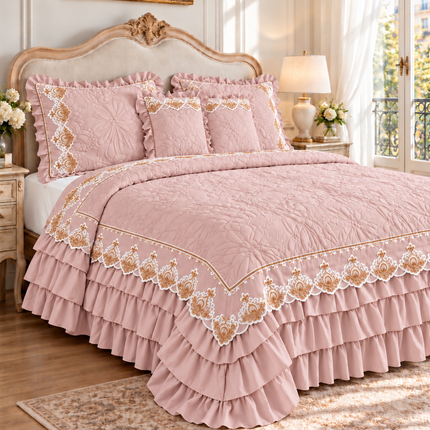 Luxury Bedding Set - Light Pink