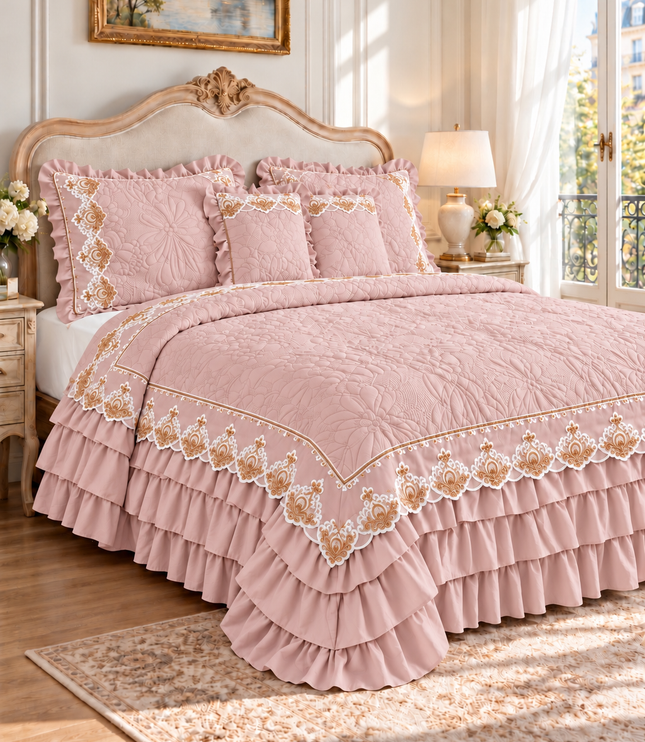 Luxury Bedding Set - Light Pink