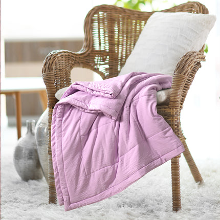 Jacquard Quilted Comforter - Lilac