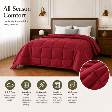 Jacquard Quilted Comforter - Mulberry