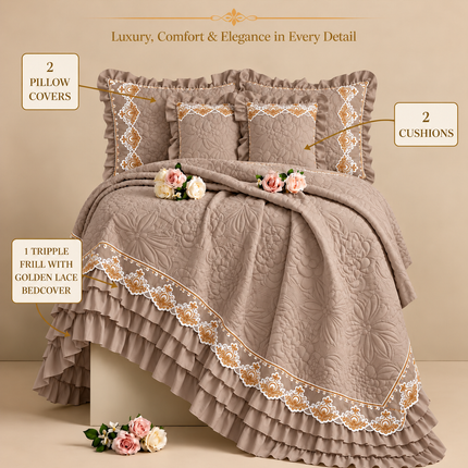 Luxury Bedding Set - Taupe