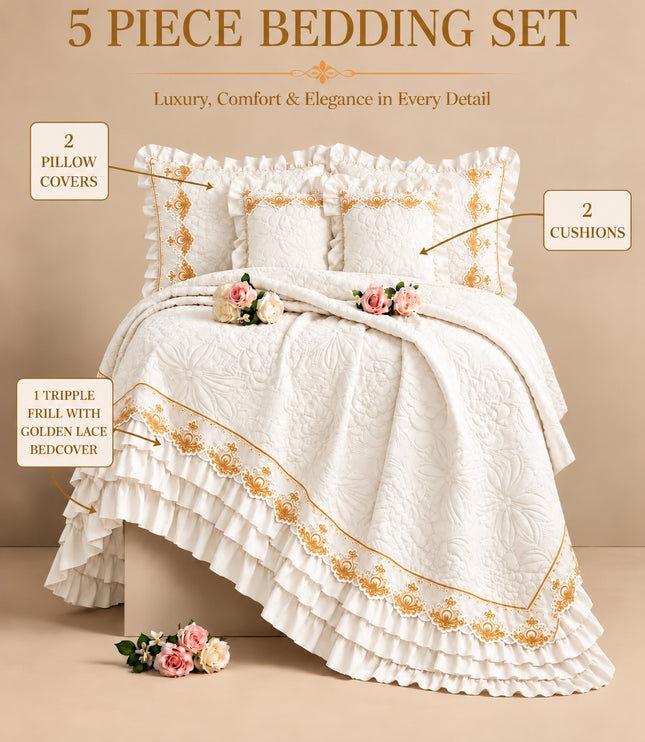 Luxury Bedding Set - Ivory