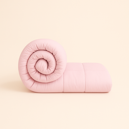 Jacquard Quilted Comforter - Baby Pink