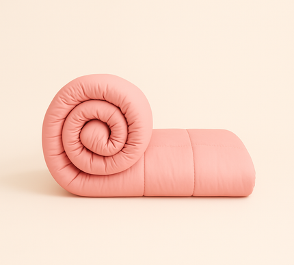 Jacquard Quilted Comforter - Baby Pink