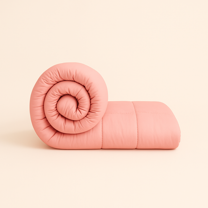 Jacquard Quilted Comforter - Baby Pink