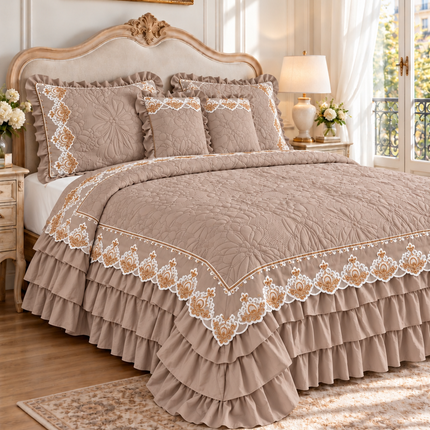 Luxury Bedding Set - Taupe
