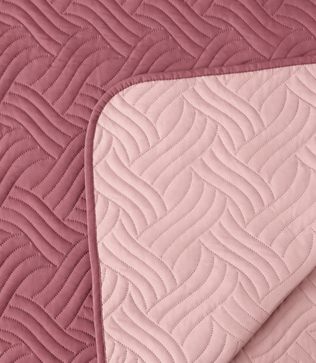 Reversible Bedcover Set - Pink / Light Pink