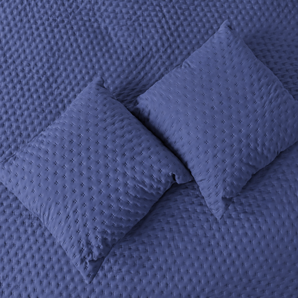Bedcover Set with 2 Pillow Covers & 2 Cushion Pillows - Lavender