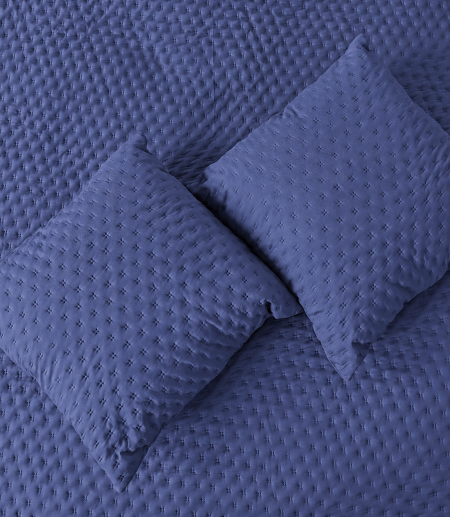 Bedcover Set with 2 Pillow Covers & 2 Cushion Pillows - Lavender