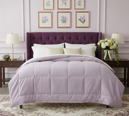 Jacquard Quilted Comforter - Lilac