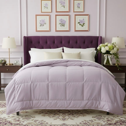 Jacquard Quilted Comforter - Lilac
