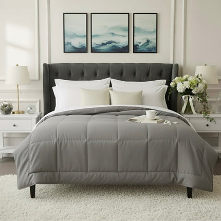 Jacquard Quilted Comforter - Ash