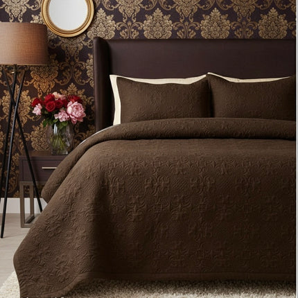 California Luxe AC Bedcover - Dark Brown