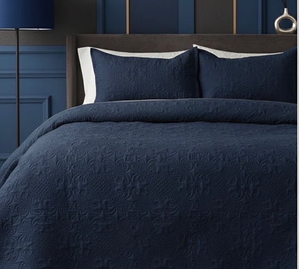 California Luxe AC Bedcover - Navy Blue