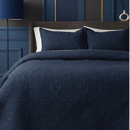 California Luxe AC Bedcover - Navy Blue