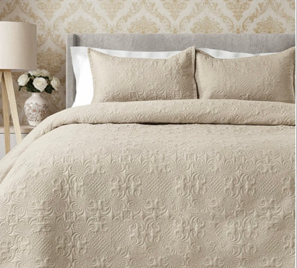 California Luxe AC Bedcover - Light Beige