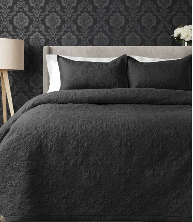 California Luxe AC Bedcover - Charcoal