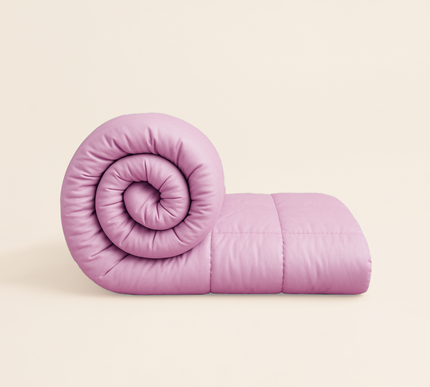 Jacquard Quilted Comforter - Baby Pink