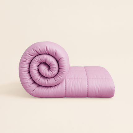 Jacquard Quilted Comforter - Baby Pink