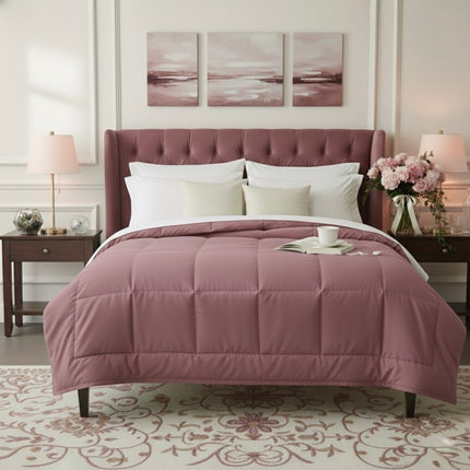 Jacquard Quilted Comforter - Peach