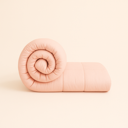 Jacquard Quilted Comforter - Baby Pink