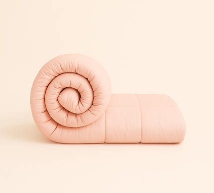 Jacquard Quilted Comforter - Baby Pink