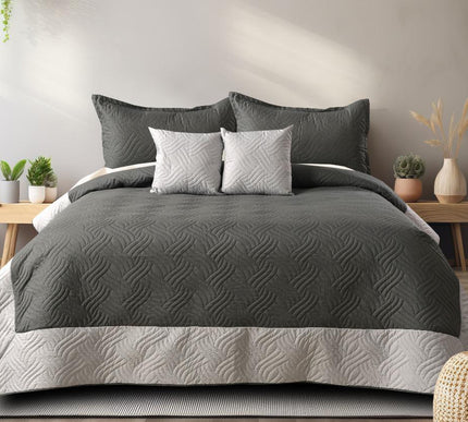 Deluxe Bedcover - Dark Grey