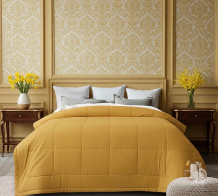 Jacquard Quilted Comforter - Yellow