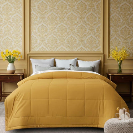 Jacquard Quilted Comforter - Yellow
