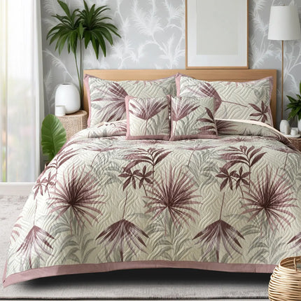 Dreamy Printed Bedcover Set - Pink