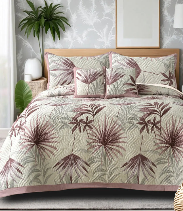 Dreamy Printed Bedcover Set - Pink